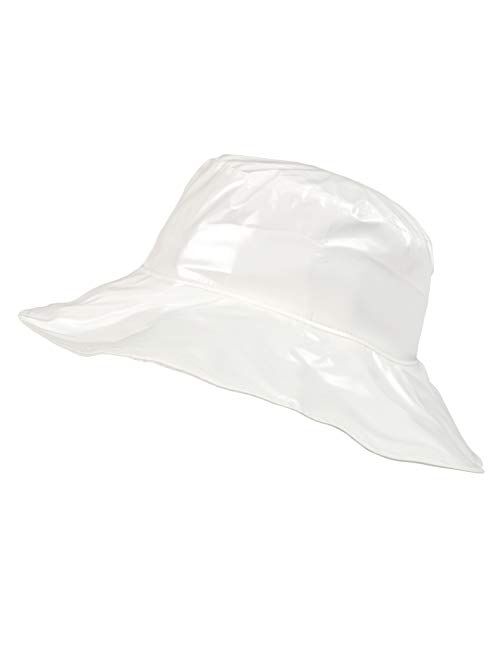 TOUTACOO, Wide-Brimmed Vinyl Rain Hat