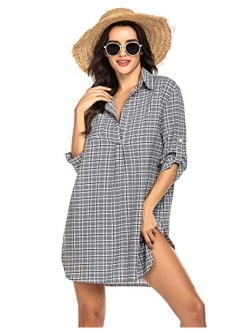 Women's Swimsuit Beach Cover Up Shirt Bikini Beachwear Bathing Suit Beach Dress