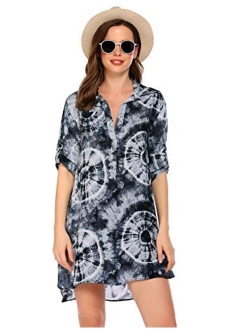 Women's Swimsuit Beach Cover Up Shirt Bikini Beachwear Bathing Suit Beach Dress