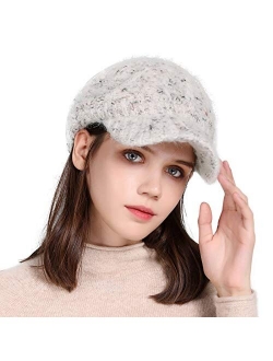 Comhats 50%/100% Wool Newsboy Cap Winter Hat Visor Beret Cold Weather Knitted