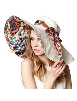 HAPEE Large Wide Brim Sun Hat for Women,Summer Hats for Beach Garding,Floppy