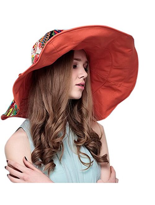 HAPEE Large Wide Brim Sun Hat for Women,Summer Hats for Beach Garding,Floppy