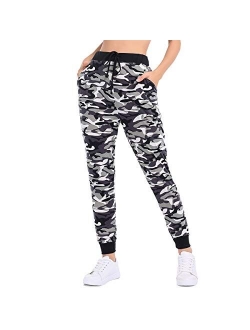 JTANIB Joggers Pants for Women, Active Lounge Drawstring Waist Yoga Sweatpants with Pockets