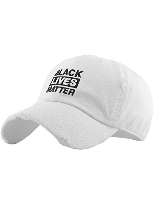 Black History Month Fist Black Power Black Lives Matter I Can't Breathe Vintage Distressed Baseball Cap