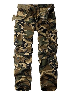 Women's Tactical Pants, Cotton Casual Cargo Work Pants Military Army Combat Trousers 8 Pockets