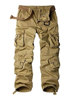 Women's Tactical Pants, Cotton Casual Cargo Work Pants Military Army Combat Trousers 8 Pockets