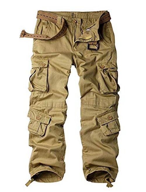 Women's Tactical Pants, Cotton Casual Cargo Work Pants Military Army Combat Trousers 8 Pockets