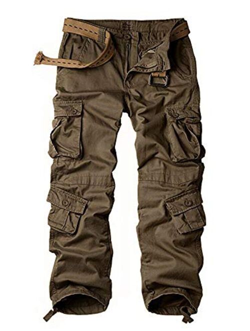 Women's Tactical Pants, Cotton Casual Cargo Work Pants Military Army Combat Trousers 8 Pockets