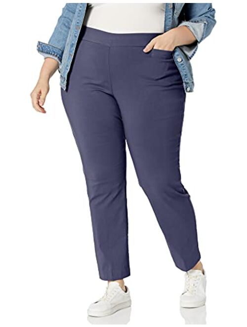 Briggs New York Women's Plus-Size Super Stretch Millennium Welt Pocket Pull-on Career Pant