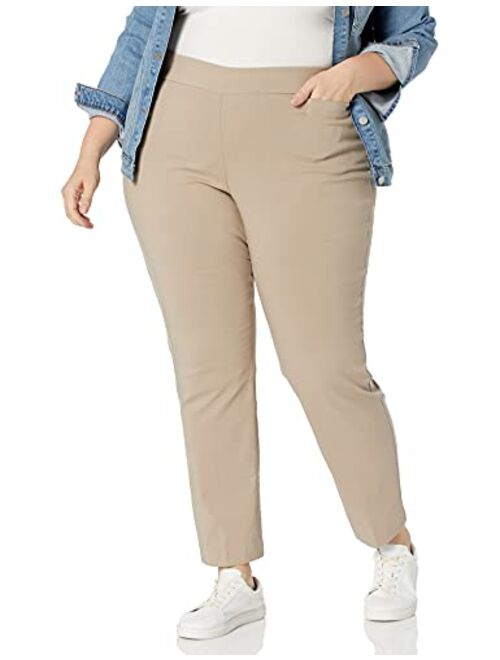 Briggs New York Women's Plus-Size Super Stretch Millennium Welt Pocket Pull-on Career Pant