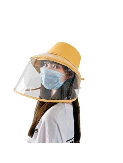 Removable Protective Hat Face Safeguard, Anti-Fog Dustproof Sun Bucket Cap