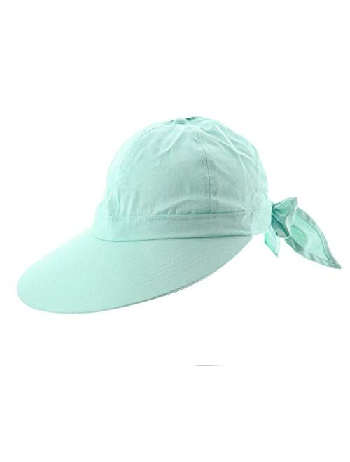 JFH Women's Classic Quintessential Sun Wide Visor Golf Hat