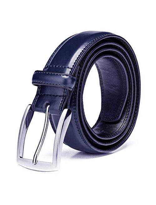 Men's Genuine Leather Dress Belts Made with Premium Quality - Classic and Fashion Design for Work Business and Casual