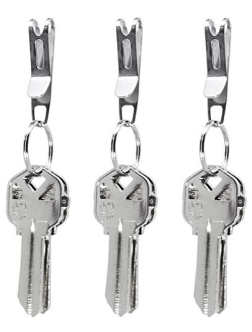 KeySmart Nano Clip - Pocket Clip Key Ring Holder - Secure Your Key Chain, Eliminates Pocket Bulge