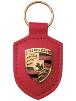 Porsche Genuine Key Chain Ring Vehicle Keys Crest Keyfob