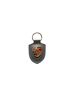 Porsche Genuine Key Chain Ring Vehicle Keys Crest Keyfob