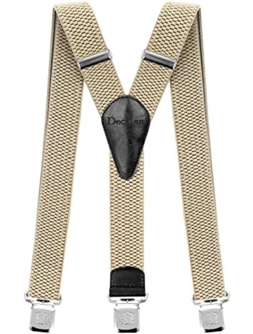 Mens Suspenders Very Strong Clips Heavy Duty Braces One Size Fits All Wide Y Shape