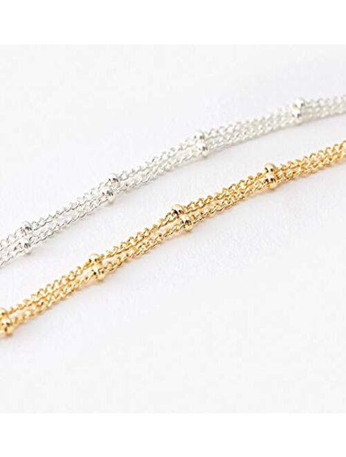 Gold Chain Choker Necklace,14K Gold Plated Dainty Cute Lip Chain Long Necklace Delicate Fashion Choker Necklace Jewelry Gift for Women