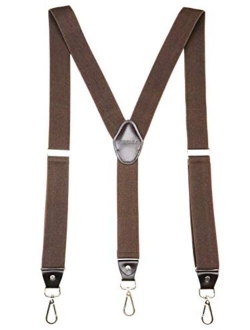 JIERKU Mens Suspenders with Swivel Hooks on Belt Loops Heavy Duty Big and Tall Adjustable Braces