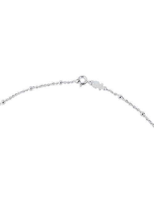 TOUS - Chain Choker in Sterling Silver with Details - Length: 45.5 cm