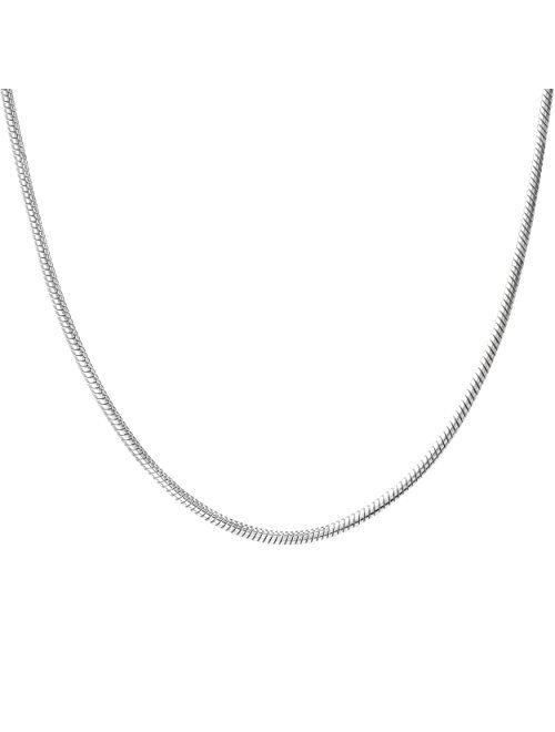 Honolulu Jewelry Company Sterling Silver 1.9mm Snake Chain Necklace, 14" - 36"