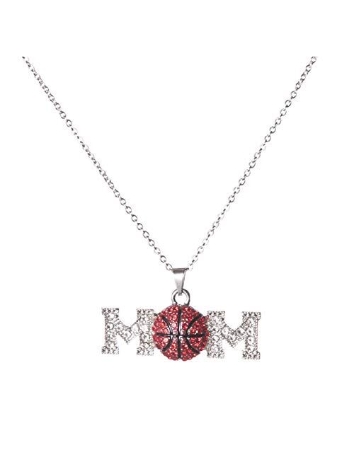 Boy Basketball Necklace Basketball Pendant Necklace Stainless Steel Necklace Sports Necklace