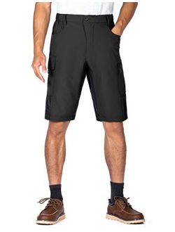 XKTTACMen's-Cargo-ShortsRelaxed-Loose-Fit-Casual-ShortswithMulti-Pockets