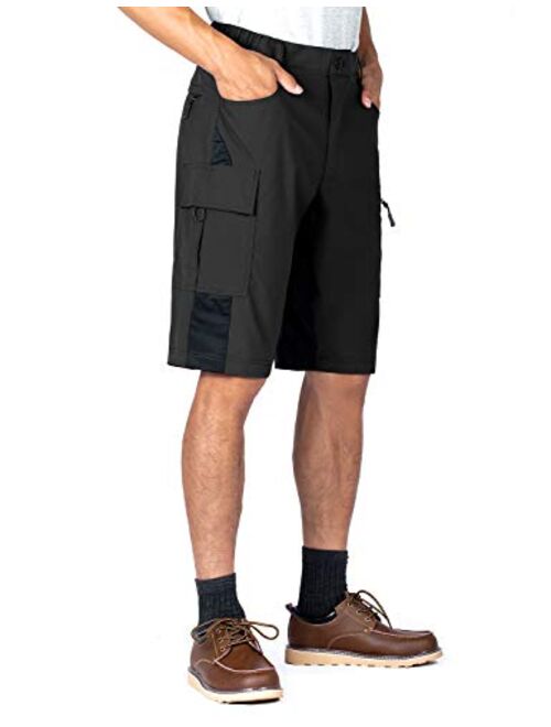 XKTTACMen's-Cargo-ShortsRelaxed-Loose-Fit-Casual-ShortswithMulti-Pockets