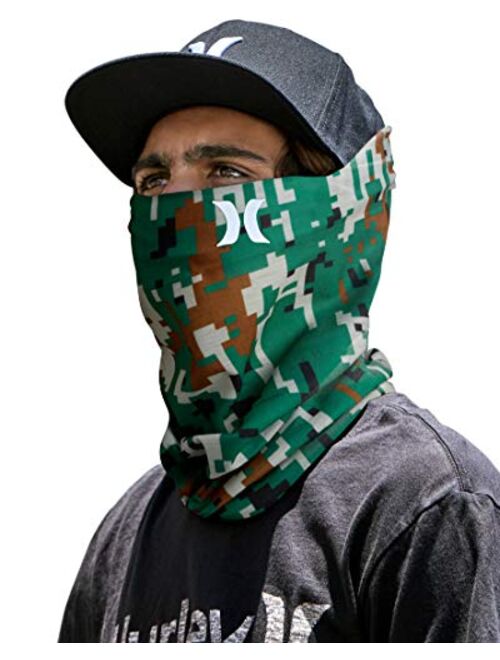 Hurley Multipurpose Lightweight Neck Gaiter Face Mask with Moisture Wicking Technology