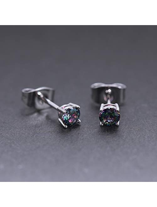 Hypoallergenic Rainbow Quartz Earrings Colourful Fashion Jewelry Gifts for Women Men Ladies