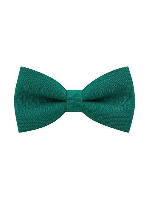 Classic Pre-Tied Bow Tie Formal Solid Tuxedo for Adults & Children, by Bow Tie House