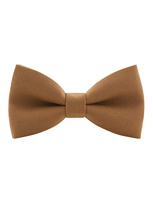 Classic Pre-Tied Bow Tie Formal Solid Tuxedo for Adults & Children, by Bow Tie House