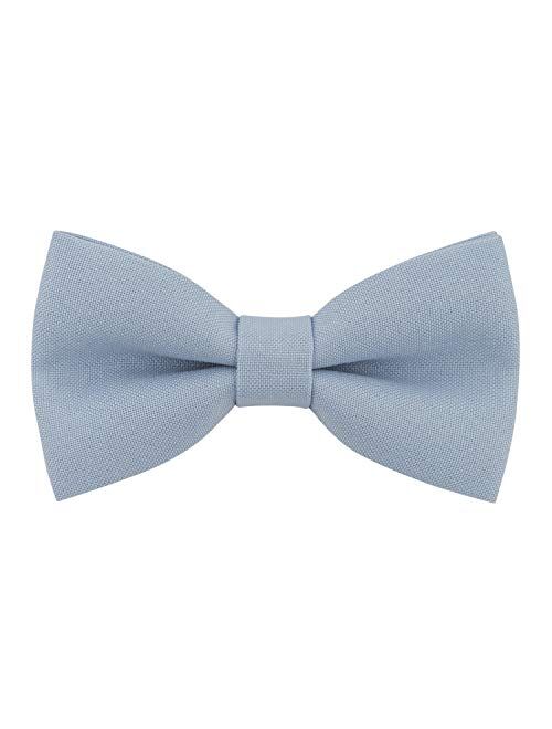 Classic Pre-Tied Bow Tie Formal Solid Tuxedo for Adults & Children, by Bow Tie House