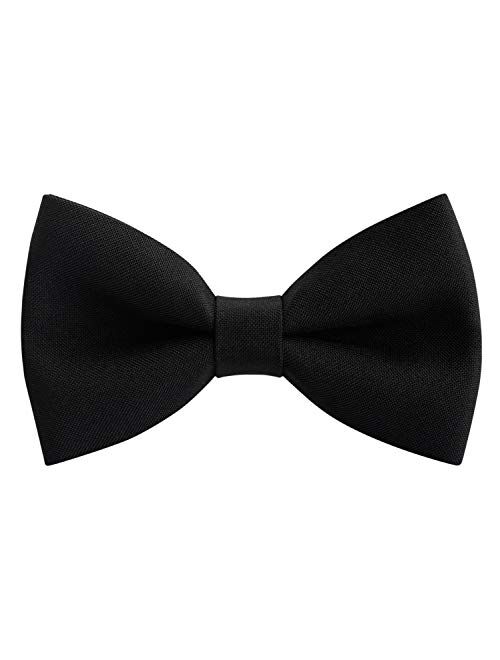 Classic Pre-Tied Bow Tie Formal Solid Tuxedo for Adults & Children, by Bow Tie House