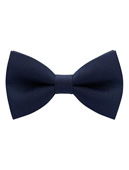 Classic Pre-Tied Bow Tie Formal Solid Tuxedo for Adults & Children, by Bow Tie House