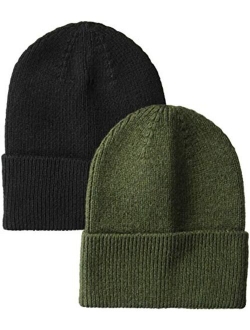 Men's 2-Pack Knit Beanie Hat