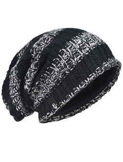 VECRY Men's Cool Cotton Beanie Slouch Skull Cap Long Baggy Hip-hop Winter Summer Hat