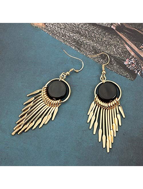 12 Pairs Drop Dangle Earrings boho Fashion Jewelry Vintage Statement Boho Bohemian Earrings Set for Women Girls