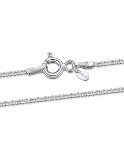 Amberta Children 925 Sterling Silver Chain Necklace (14 inch - 4 to 12 Years Old)