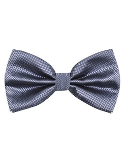 Alizeal Men's Solid Formal Banded Bow Ties Pre-tied