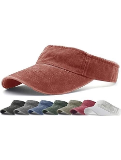 HH HOFNEN Sports Sun Visor Hats Twill Cotton Ball Caps for Men Women Adults Kids