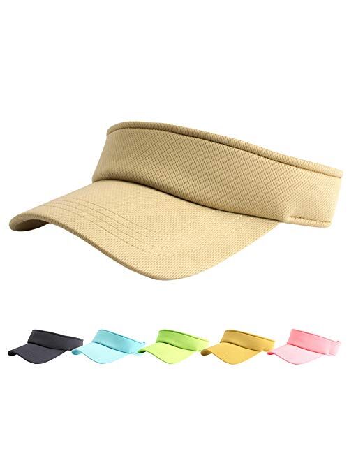 HH HOFNEN Sports Sun Visor Hats Twill Cotton Ball Caps for Men Women Adults Kids