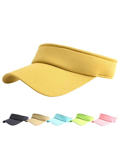 HH HOFNEN Sports Sun Visor Hats Twill Cotton Ball Caps for Men Women Adults Kids