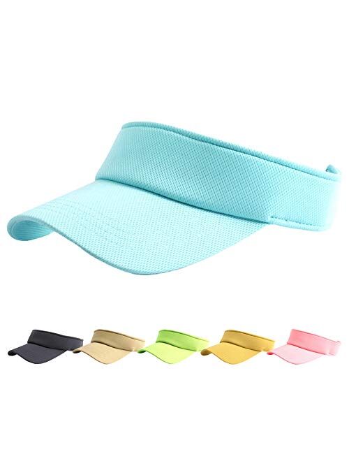 HH HOFNEN Sports Sun Visor Hats Twill Cotton Ball Caps for Men Women Adults Kids