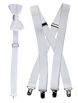 Tuxgear Bow Tie and Suspender Set Combo in Multiple Sizes and Colors