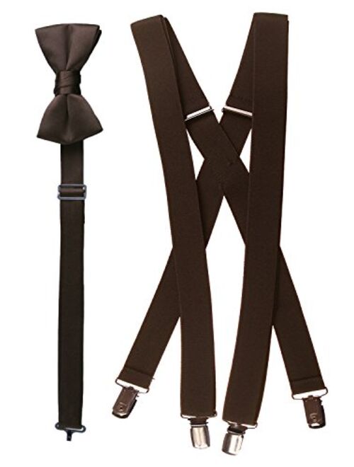 Tuxgear Bow Tie and Suspender Set Combo in Multiple Sizes and Colors