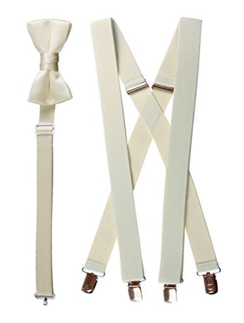 Tuxgear Bow Tie and Suspender Set Combo in Multiple Sizes and Colors