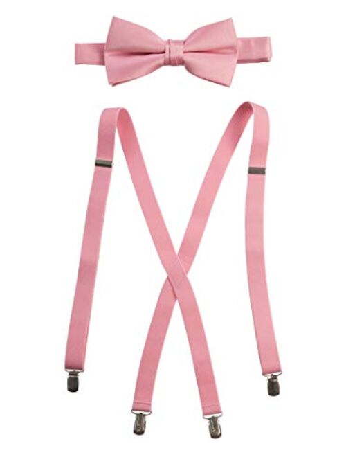 Tuxgear Bow Tie and Suspender Set Combo in Multiple Sizes and Colors