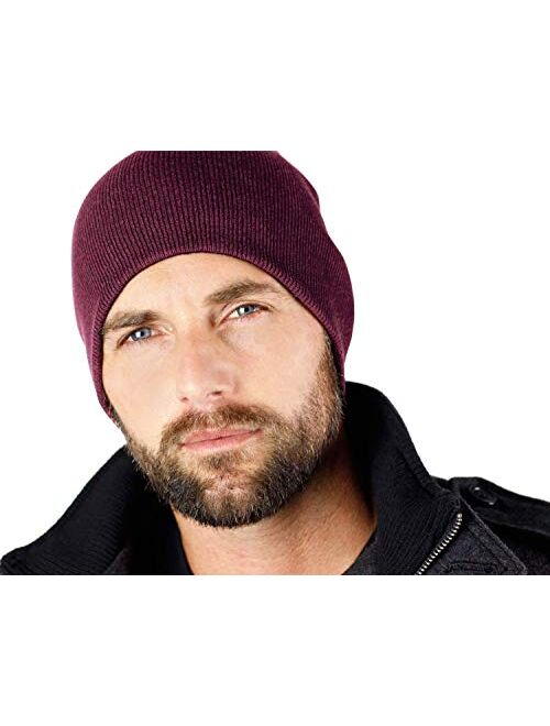 Everything Black 9" Skull Cap Beanie That Will Fit Your Head Perfect