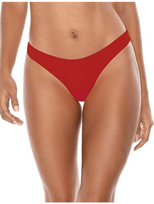 RELLECIGA Women's Cheeky Brazilian Cut Bikini Bottom